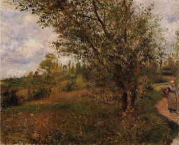 卡米耶 畢沙羅 Pontoise Landscape, Through the Fields 卡米耶 畢沙羅 Pontoise Landscape, Through the Fields